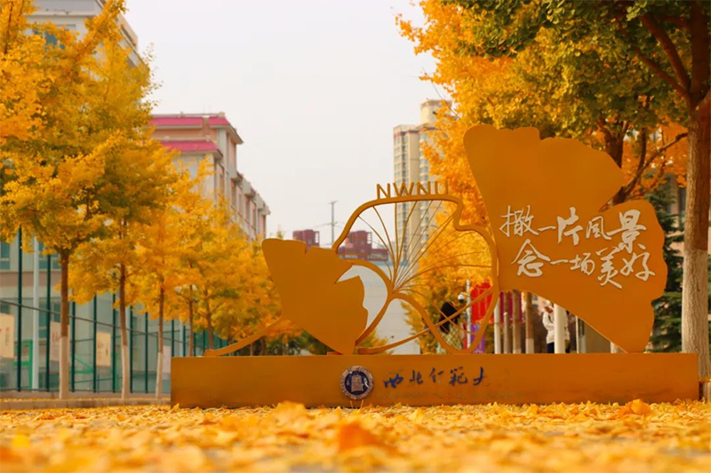 西北師范大學知行校區秋景。樊一航攝