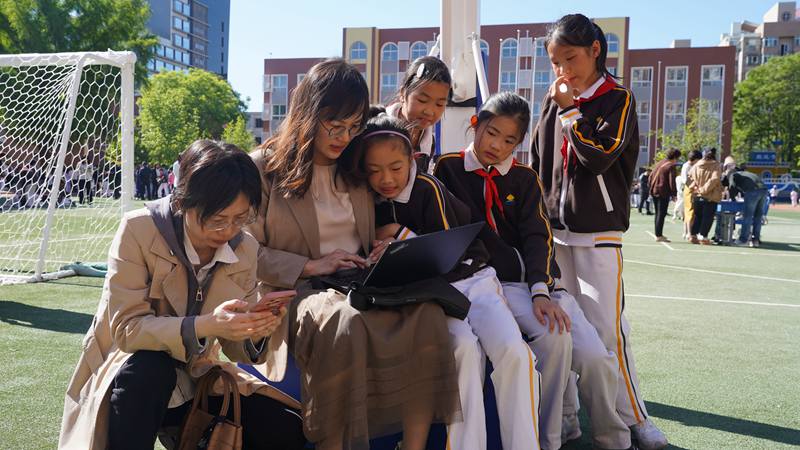首都師范大學實驗小學“校園開放日”活動舉辦。校方供圖